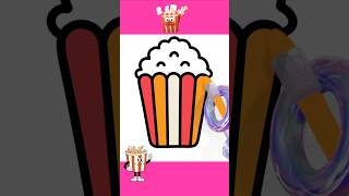 Popcorn 2🍿🍿🍿drawing shortsdrawing drawingtutorials [upl. by Sim638]