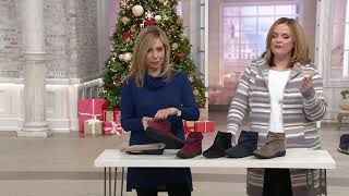 CLOUDSTEPPERS by Clarks Ruched Ankle Boots  Sillian Tana on QVC [upl. by Okiron]