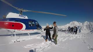 Mount Cook Helicopter with Snow Landing [upl. by Sorcim]