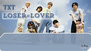 TXT  LOSER LOVER Lyrics Color CodedHanRomEng [upl. by Drofxer]