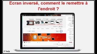 Ecran inversé sur pc comment le remettre a lendroit [upl. by Aronos]