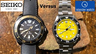 Seiko vs Islander Watch  A comparison of two affordable dive watches [upl. by Etnohs]