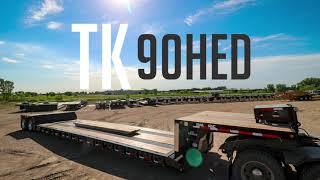 Trail King Extendable Lowboy  TK90HED [upl. by Kcirdlek395]