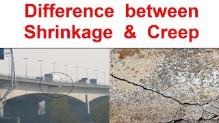 Difference between Shrinkage and Creep [upl. by Mcdougall]