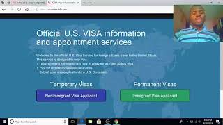 TUTO  COMMENT PRENDRE RENDEZ VOUS A LAMBASSADE DES USA POUR OBTENIR UN VISA [upl. by Asyar322]