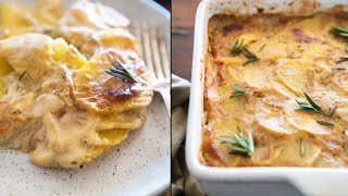 Creamy Vegan Potato Gratin Dauphinoise  Super Simple amp Delicious [upl. by Duffy]