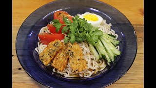 Japanese style COLD RAMEN Instant Ramen recipe [upl. by Muffin]