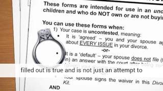 Filling Out Divorce Papers For Dummies [upl. by Sherr]