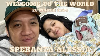 WELCOME TO THE WORLD  BABY SPERANZA ALESSIA SANTI SIAHAAN [upl. by Ailenroc135]