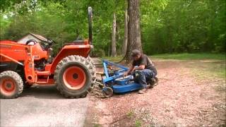 How to set up a rear finish mower [upl. by Elene]