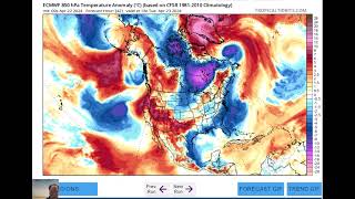 Mon 22 Apr 2024 quotSigns of a temp pattern change as April turns to Maysevere wx threat late weekquot [upl. by Annadal72]