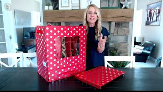 Honey Can Do Holiday Decor Storage Box with 12 Fabric Bags on QVC [upl. by Montford]