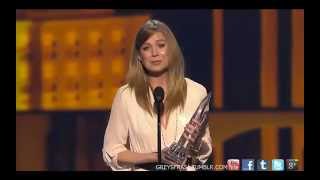 Ellen Pompeo Wins at Peoples Choice Awards 2013 [upl. by Rettke]