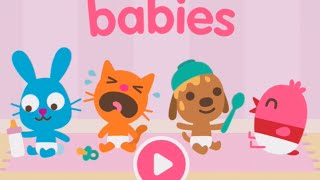 Sago Mini Babies Part 1  Best iPad app demo for kids  Ellie [upl. by Tekcirc]