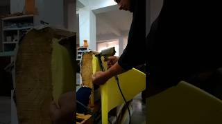 Upholstery for beginners youtubeshorts shorts DIY woodworking foaming to sofa [upl. by Eterg]