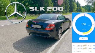 2004 Mercedes Benz SLK 200 0100kmh ACCELERATION R171 [upl. by Nalid]