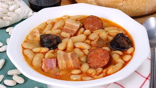 Fabada Asturiana en olla Rápida ¡Menos de la mitad de tiempo y todo sabor [upl. by Ahseinek]