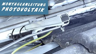 Photovoltaik Montageanleitung Dachhaken Unterkonstruktion und Module [upl. by Faludi950]