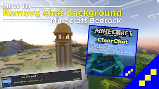 CLEAR CHAT BACKGROUND resource pack for Minecraft Bedrock [upl. by Minoru182]