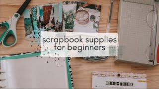 Scrapbook Supplies for Beginners  julimakesthings [upl. by Ajnot]