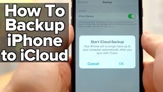 How to backup your iPhone to Apples iCloud [upl. by Alrad535]