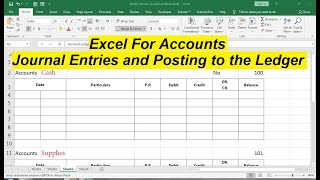 posting journal entries to general ledger accounts [upl. by Ottinger]