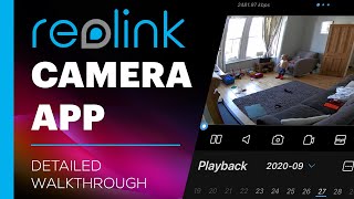 Reolink IP Camera  Smartphone App Full Demo [upl. by Georgianna649]