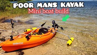 Motorized Fishing Kayak DIY  How to install trolling motor on kayak [upl. by Parrish]