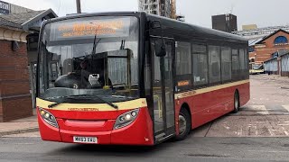 Hulleys of baslow 15 E200 North Western livery leaving Sheffield interchange [upl. by Notlih]