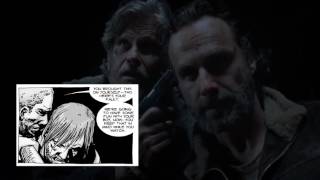 The Walking Dead Claimers Scene Comic Comparison [upl. by Aun]