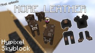 Hypixel SkyBlock getting more leather guide [upl. by Siderf]