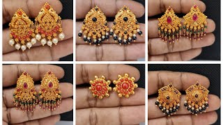 Latest Gold Earrings Designs 2020 [upl. by Anahsed]