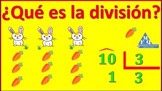 que es la división y como dividir para niños [upl. by Retnyw]