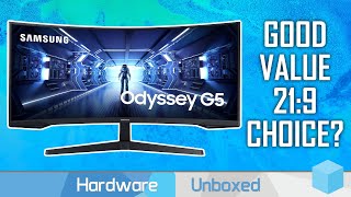 Samsung Odyssey G5 34 Review A Value Ultrawide Gaming Option [upl. by Asseret]