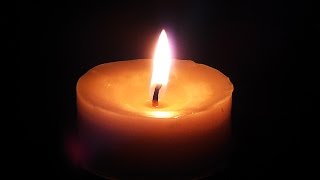 BEAUTIFUL Candle Relaxing Burning flame 10 minutes HD video [upl. by Monie]