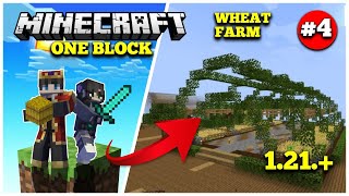 I made our first farm in one block world  MINECRAFT ONE BLOCK SERIES 121 4 [upl. by Arada]