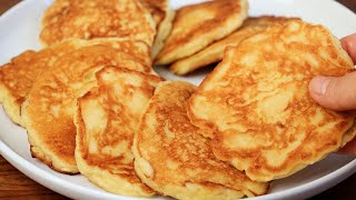 Juicy apple pancakes in just minutes Simple and delicious breakfastdessert recipe [upl. by Ailis]