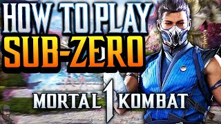 Mortal Kombat 1  How To Play SUBZERO Guide Combos amp Tips [upl. by Ydarb]