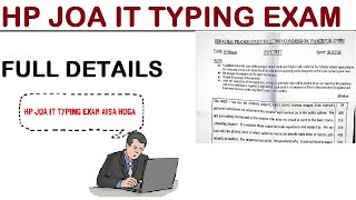 HP JOA IT typing test joa typing exam  JOA IT practice set [upl. by Ennairod]