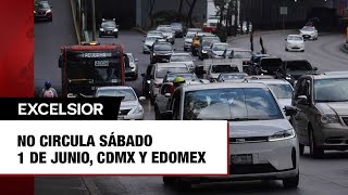 ¿Hay contingencia ambiental Así aplica el Hoy No Circula del sábado 1 de junio en CDMX y Edomex [upl. by Ydurt835]