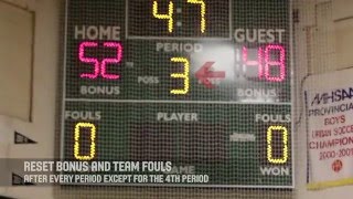 SCORE CLOCK  Basketball Manitoba Scoreboard Video Series [upl. by Aliuqahs]