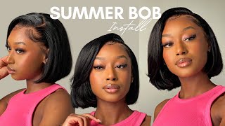 PERFECT SUMMER BOB WIG INSTALL  ALIPEARL HAIR [upl. by Isidro664]