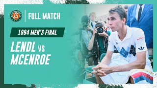 Lendl vs McEnroe 1984 Mens final Full Match  RolandGarros [upl. by Irene590]