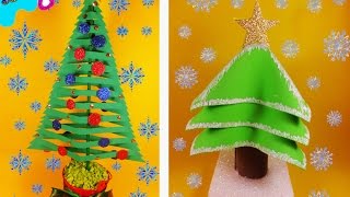 Pinos navideños de fomi 2 diseños diferentes ❅SUPERMANUALIDADES❅ [upl. by Howlend945]