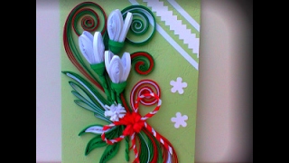 Felicitari quilling de primavaraQuilling cards of spring [upl. by Yorgerg64]