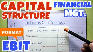 1 Capital Structure  Financing Decision  Financial Management  BCOM  BBA  CMA [upl. by Ttoile92]