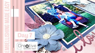 Embellishing Made Easy  Design Tips For Scrapbook Layouts  Creative Design Team [upl. by Naarah]