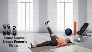 How to do a Supine Biceps Femoris Stretch [upl. by Lrig]