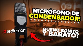 MICRÓFONO BUENO BONITO Y BARATO  REDLEMON MICRÓFONO CONDENSADOR  UNBOXINGREVIEW  UrbVic [upl. by Barnie]