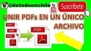 Como UNIR ARCHIVOS PDF EN UNO SOLO FÁCIL✅🔥 [upl. by Alehcim]